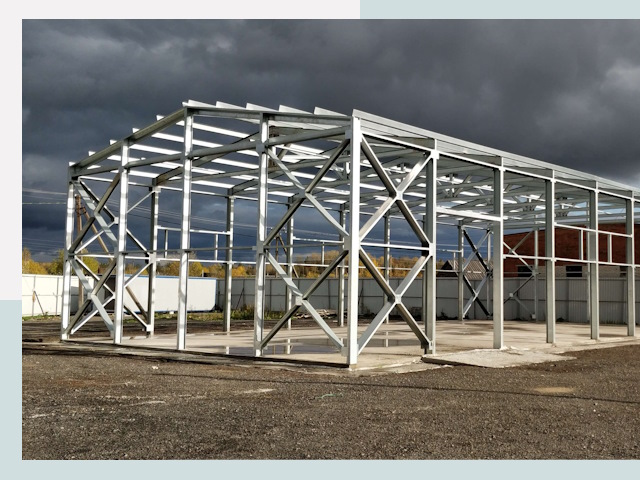 Двускатные ангары в Нижнеудинск от 610 руб. за квадрат