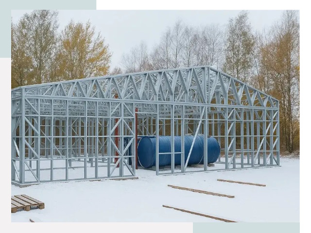 Металлические ангары в Нижнеудинске