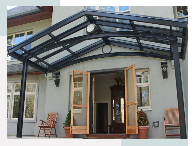 Козырьки металлические в Нижнеудинске