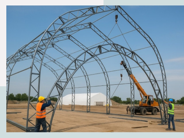 Монтаж ангаров в Нижнеудинске от 610 руб. - Надежно и быстро